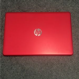 Red HP Laptop